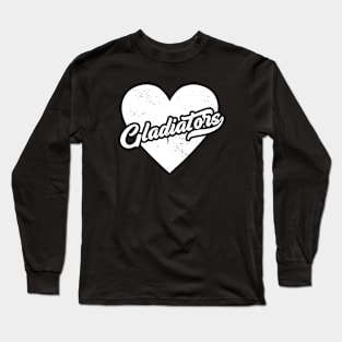 Vintage Gladiators School Spirit // High School Football Mascot // Go Gladiators Long Sleeve T-Shirt